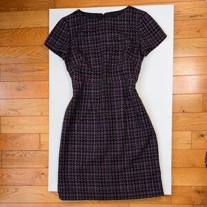 Elegant Black and Purple Women's Dress
